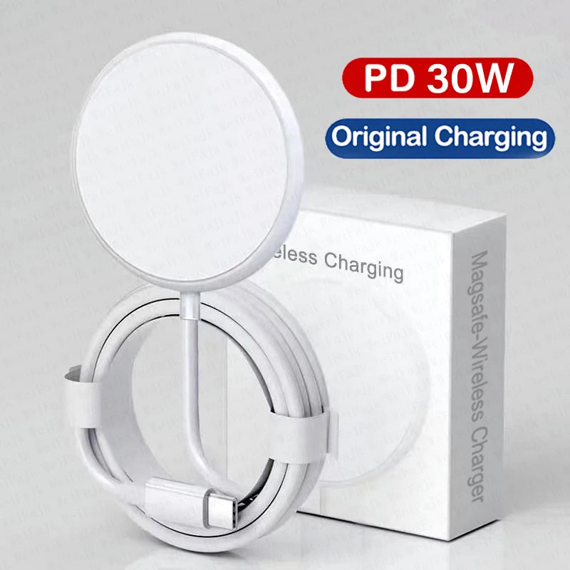 VYROX Chargeur Sans Fil MagSafe – Recharge Rapide iPhone 12 au 16 & AirPods